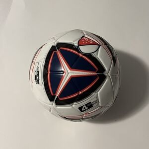 Franklin Sports MLS Pro Badge Soccer Ball Size 4 - White Red and Blue Design